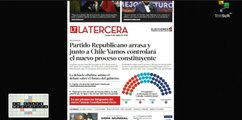 Enclave Mediática 08-05: Derecha chilena lidera votación tras comicios constitucionales