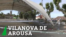 Al menos 11 heridos en Vilanova de Arousa (Pontevedra) tras chocar un coche contra una carpa en fiestas