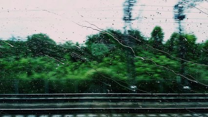 1 Hour of Relaxing Train Sounds with Gentle Rain for Sleep _ Travelling with Train