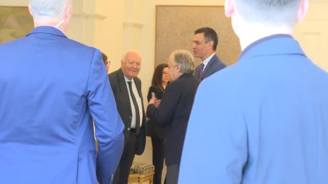 Sánchez recibe en Moncloa al secretario general de la ONU