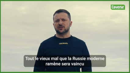 La Russie sera vaincue "de la même manière" que le nazisme l'a été en 1945, lance Zelensky