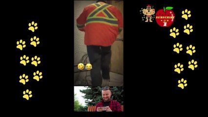 funny dog reaction when girl want to kiss him