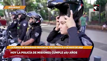 Hoy la Policía de Misiones cumple 167 años