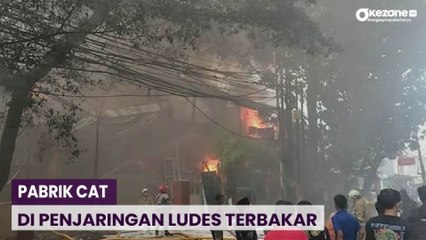 Télécharger la video: Pabrik Cat di Penjaringan Ludes Terbakar, Petugas Kesulitan Padamkan Api