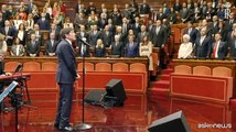 Morandi in Senato canta 