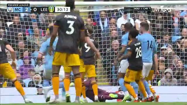 Manchester City 2-1 Leeds United England Premier League Match Highlights & Goals