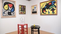 Obras del pintor Joan Miró se exponen en la residencia del embajador español en Washington