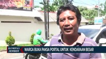 Viral Video Warga Buka Paksa Portal Agar Truk Bisa Lewat