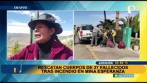 Arequipa: Familiares exigen que se sancionen a los responsables de la muerte de 27 mineros