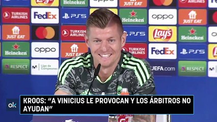 Kroos: "A Vinicius le provocan y los árbitros no ayudan"