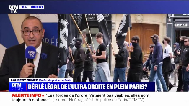 Manifestation d'ultradroite à Paris: J'applique la désescalade pour tous les types de manifestations affirme Laurent Nuñez, préfet de police de Paris