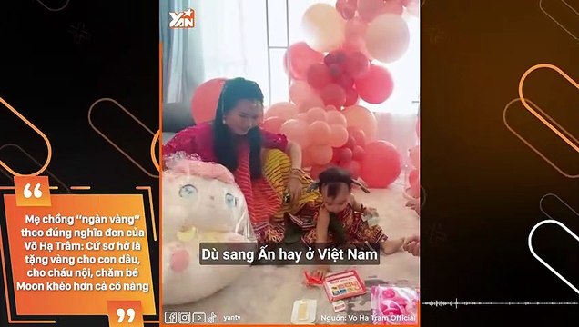 Mẹ chồng “ngàn vàng” theo đúng nghĩa đen của Võ Hạ Trâm: Cứ sơ hở là tặng vàng cho con dâu, cho cháu nội, chăm bé Moon khéo hơn cả cô nàng