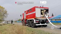Rússia combate incêndios florestais