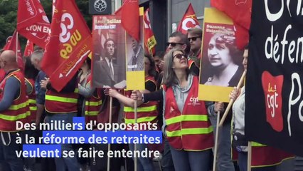 Macron à Lyon: 3.000 manifestants anti-réforme des retraites