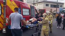 Acidente no cruzamento da Av. Maringá com a Rua Honório Ramos deixa mulher de 47 anos ferida em Umuarama