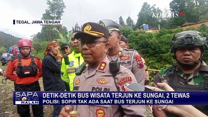 Mengungkap Insiden Jatuhnya Bus ke Sungai Awu Tegal: Korban Jiwa Bertambah Jadi 2 Orang