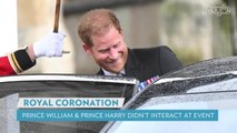 Prince Harry and Prince William Don't Interact at Father King Charles' Coronation