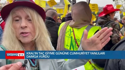 Taç Giyme Gününe Cumhuriyet Yanlıları Damga Vurdu