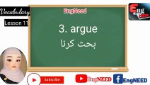Lesson 11 | Vocabulary | Used in Daily life | Easy to learn | @EngNEED #speakenglish #vocabulary Vocabulary, build your language. Easy to learn with Urdu translation. 1 minute = 10 words Easy to learn. Speak English like a native speaker. Keep watching