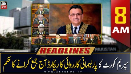 ARY News | Prime Time Headlines | 8 AM | 9th May 2023