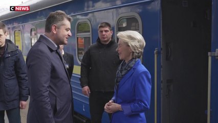 Ursula von der Leyen est arrivée à Kiev