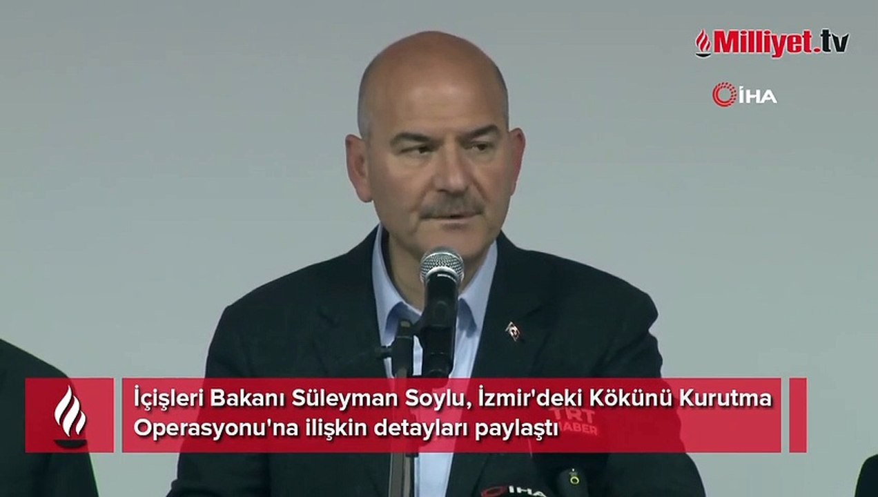 İzmir'de Kökünü Kurutma Operasyonu! Bakan Soylu'dan açıklama