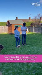 Dad-To-Be Funny Fail During Gender Reveal || Heartsome
