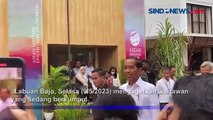 Presiden Jokowi Tinjau Media Center KTT ASEAN