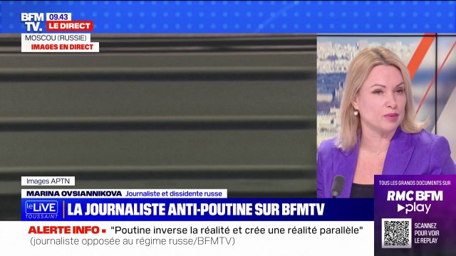 Marina Ovsiannikova, journaliste et dissidente russe: Vladimir Poutine a détruit la victoire de nos aïeux en déclarant cette guerre d'agression contre l'Ukraine
