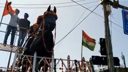 ग्वालियर :हर्षोल्लास के साथ मनाई गई महाराणा प्रताप की जयंती, किया पौधारोपण