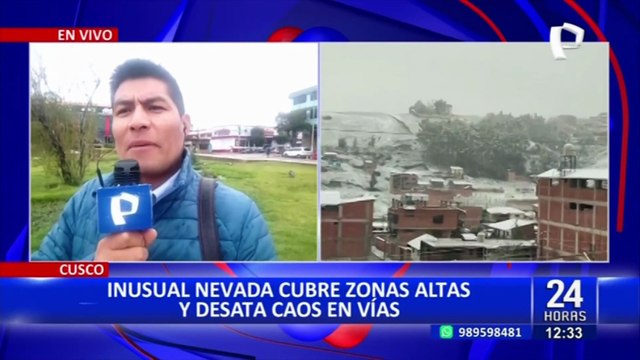 Cusco cubierto de nieve: bajas temperaturas, viviendas y carreteras afectadas