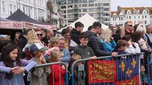 Bexhill's Medieval Pageant on May 8 2023 in East Sussex