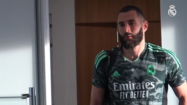 El Real Madrid, concentrado horas antes del partido contra el City