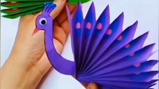 Peacock paper crafts
