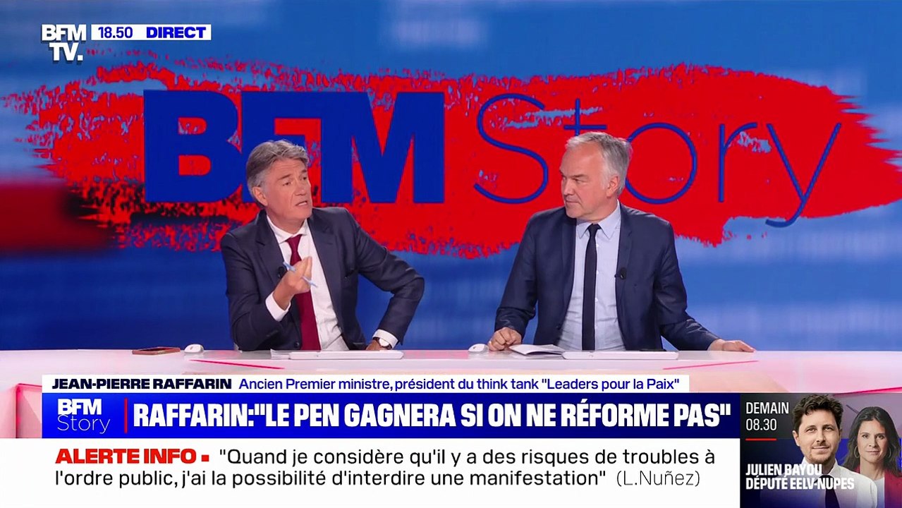 BFMTV : Jean-Pierre Raffarin fait la leçon aux journalistes qui "cristallisent contre Emmanuel Macon en permanence"