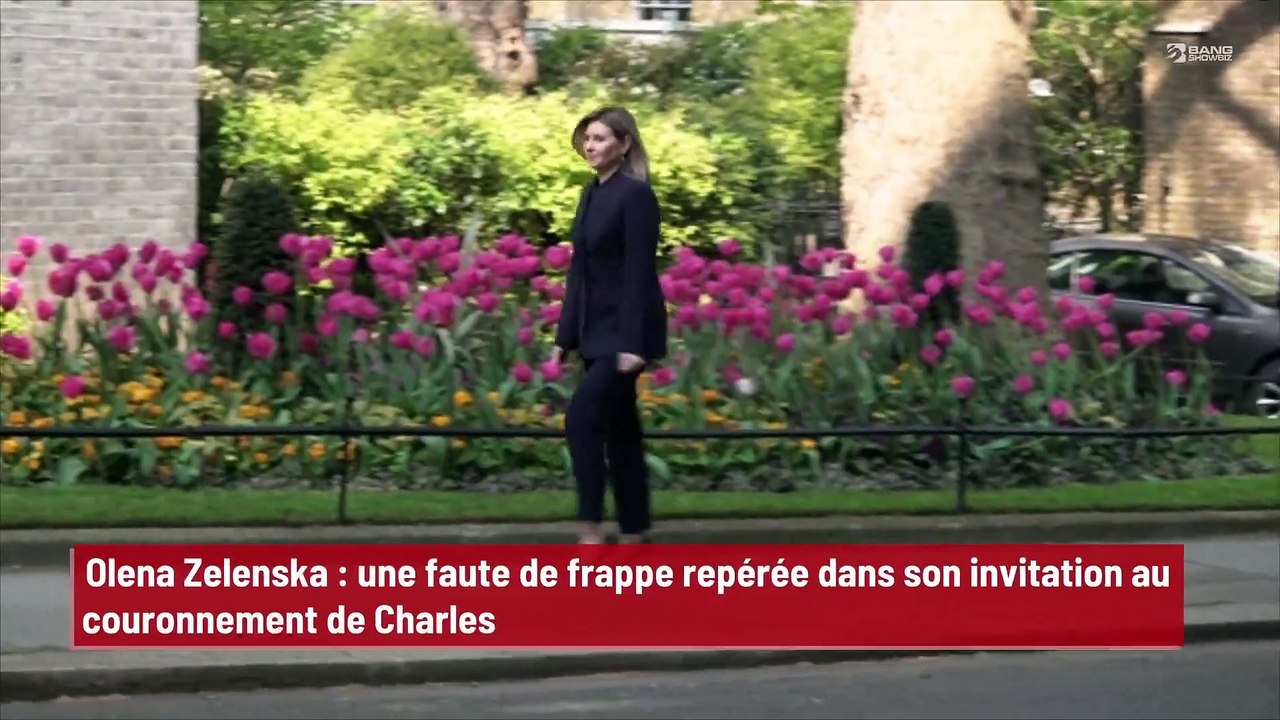 Olena Zelenska : une faute de frappe repérée dans son invitation au couronnement de Charles III