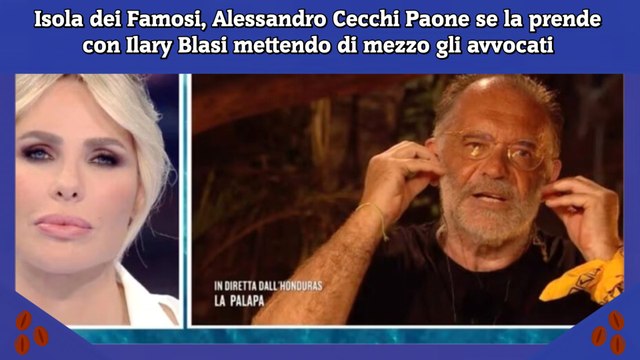 Isola dei Famosi, Alessandro Cecchi Paone se la prende con Ilary Blasi mettendo di mezzo gli avvocati