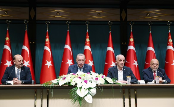Erdoğan kamu işçisine verilen zam oranını yüzde 45 olarak açıkladı