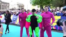 Eurovision stars arrive on the turqouise carpet for the opening ceremony