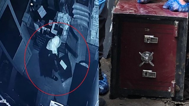 Çalıştığı iş yerine kadın kıyafeti ile girip, çelik kasayı çaldı