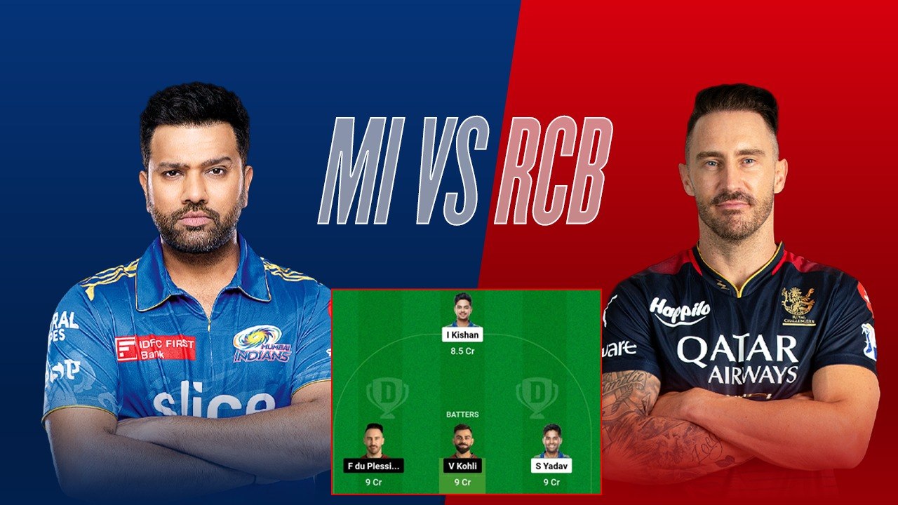 Mumbai Indians vs Royal Challengers Bangalore, Dream 11 Team