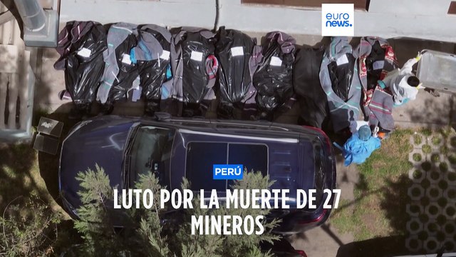 Duelo en Perú por los 27 mineros fallecidos en el incendio de una mina en Arequipa