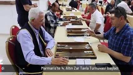 Marmaris'te '4. Altın Zar Tavla Turnuvası' başladı