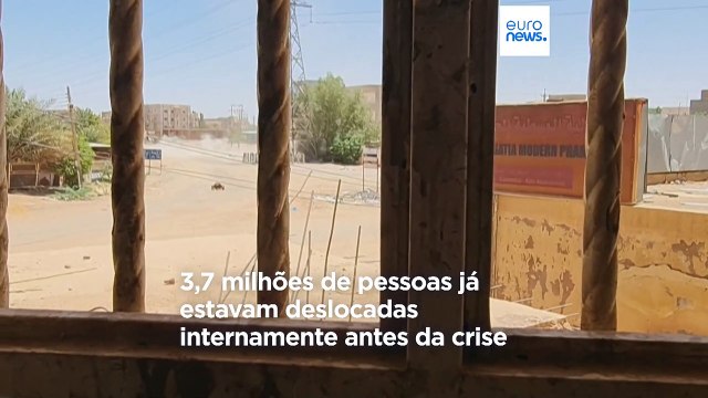Conflito no Sudão já provocou mais de 700 mil deslocados só no interior do país