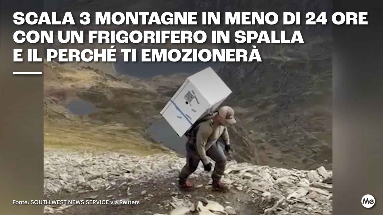 Scala 3 montagne in meno di 24 ore con un frigorifero in spalla e il perché ti emozionerà