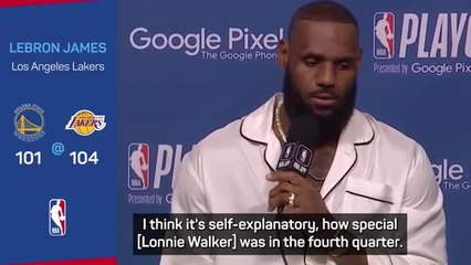 Download Video: Lakers wouldn't win without Walker - LeBron