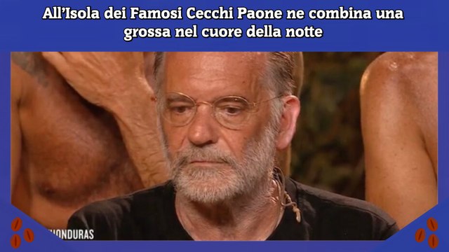 All’Isola dei Famosi Cecchi Paone ne combina una grossa nel cuore della notte