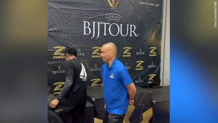 Mark Zuckerberg takes to podium at jiu-jitsu tournament in California