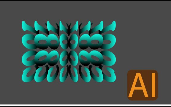 Gradient Flip Text Effect in Illustrator | Graphic design | Illustrator tutorials | apply Gradient