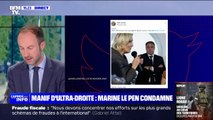 Marine Le Pen se désolidarise des 2 ex-membres du RN, présents dans la manifestation de l'ultra-droite